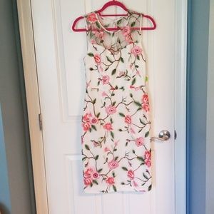 White Dress with Pink Flowers FINAL PRICE